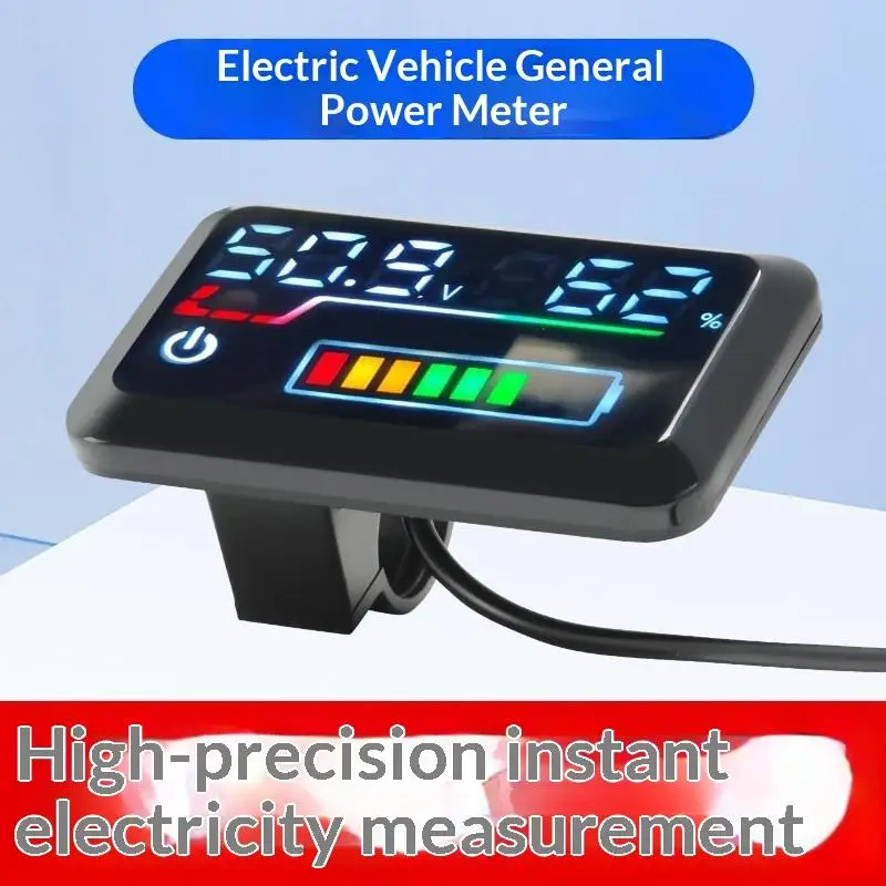 Precision Voltage Meter Digital Battery Level Indicator 48V-72V: 1PC Power Display Electric Scooter E-Bike
