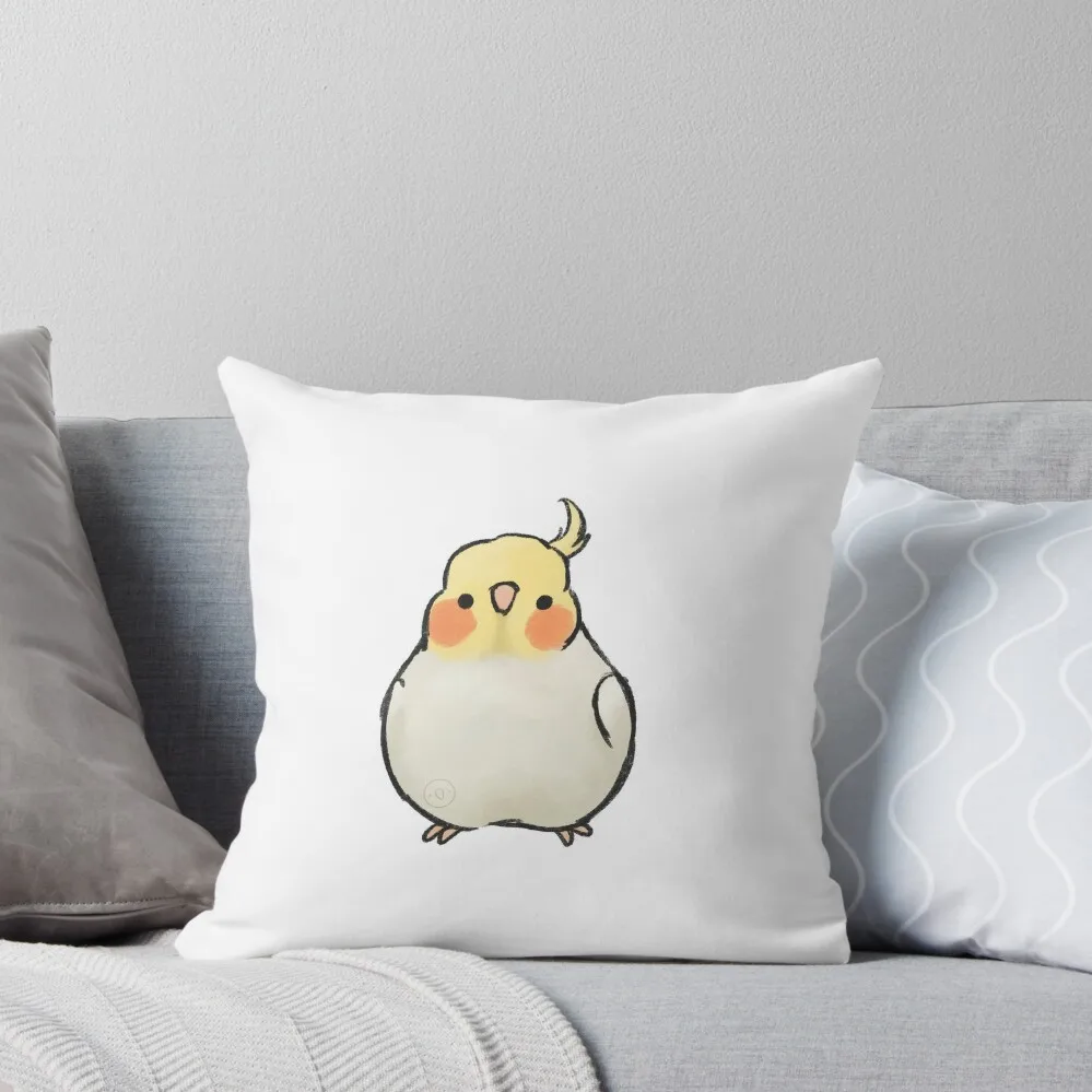 lutino cockatiel Throw Pillow pillow pillowcase Couch Cushions anime girl Anime