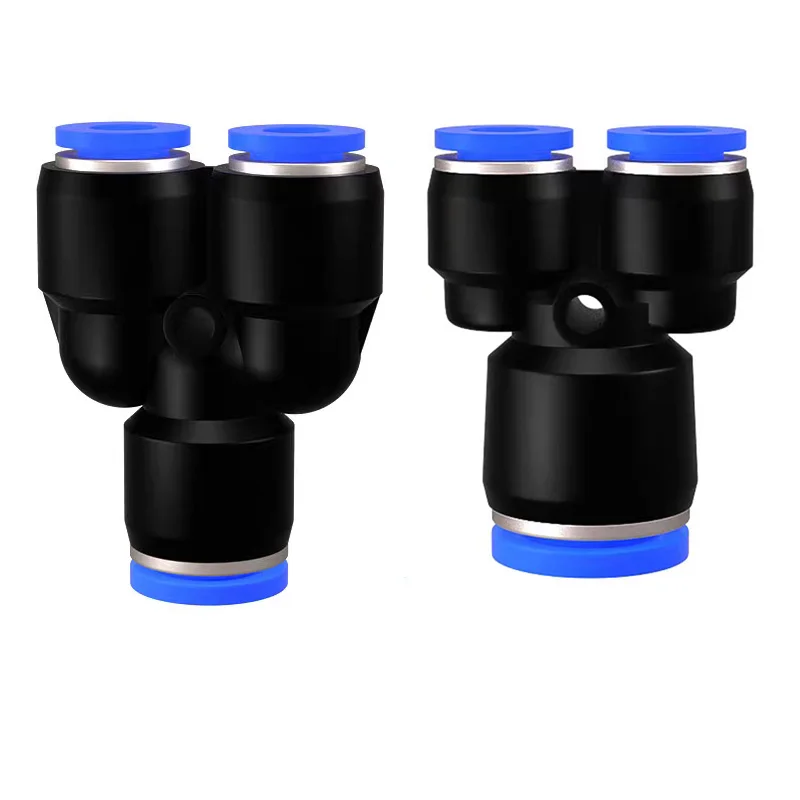 

1pcs PW Pneumatic Component Quick Connector Y-Shaped Three-Way Variable Diameter PW6-4/8/4/8-6/10-6/10-8/12/8/12-10mm