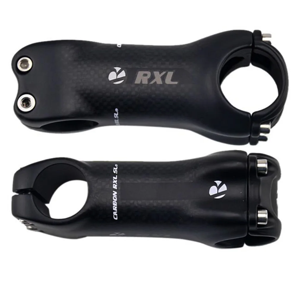 RXL SL-Bicycle Stem, Bike Stem, Carbon Road, MTB, 3K Matte Stems, 6, 17 Degree, 70, 80, 90, 100, 110, 120, 130, Gray, 31.8mm