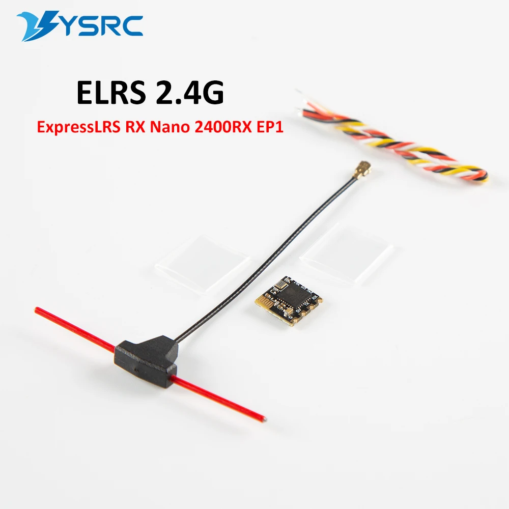 1/5PCS ELRS 2.4G Mini ExpressLRS 2.4G RX Nano 2400RX EP1 Long Range CRSF Betaflight for RC Airplane FPV Long Range Quadcopter