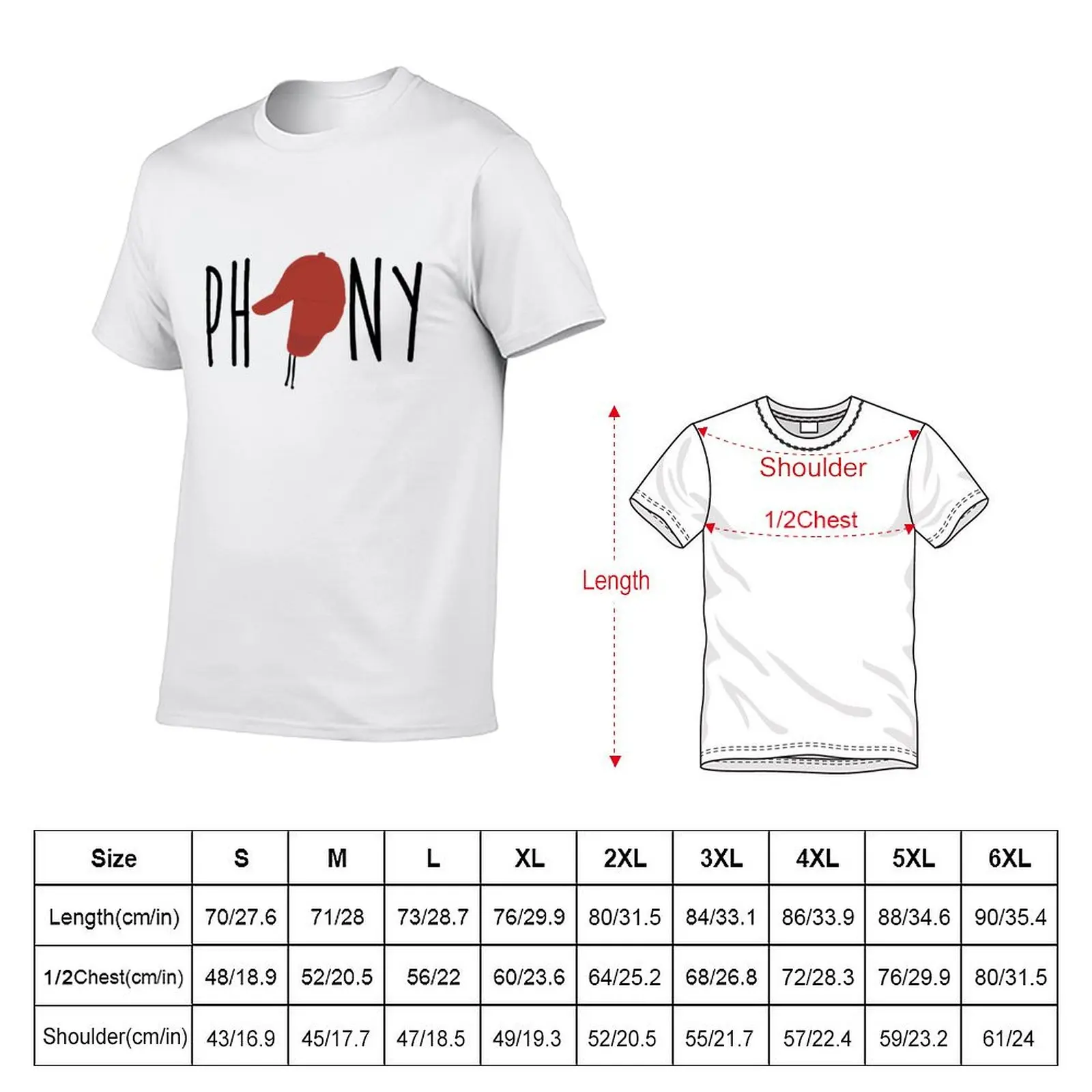 The Catcher in the Rye - Phony T-Shirt Casual Everyday Short Sleeve T-Shirt