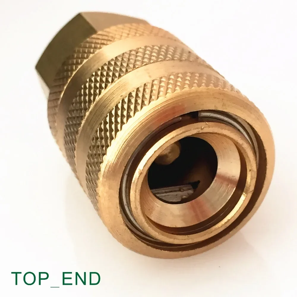 Closed,Original Brass,Air Chuck,Universal Lock On Quick Connect,Brass Stem,Work w/ Tire Valve Stem