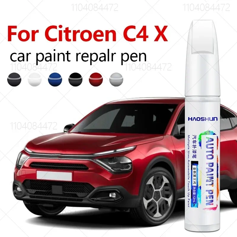 Paint Repair Pen Touch Up Scratch Remover DIY Auto Accessories Black White Grey Red Blue For Citroen C4 X 2022-2025 CMP