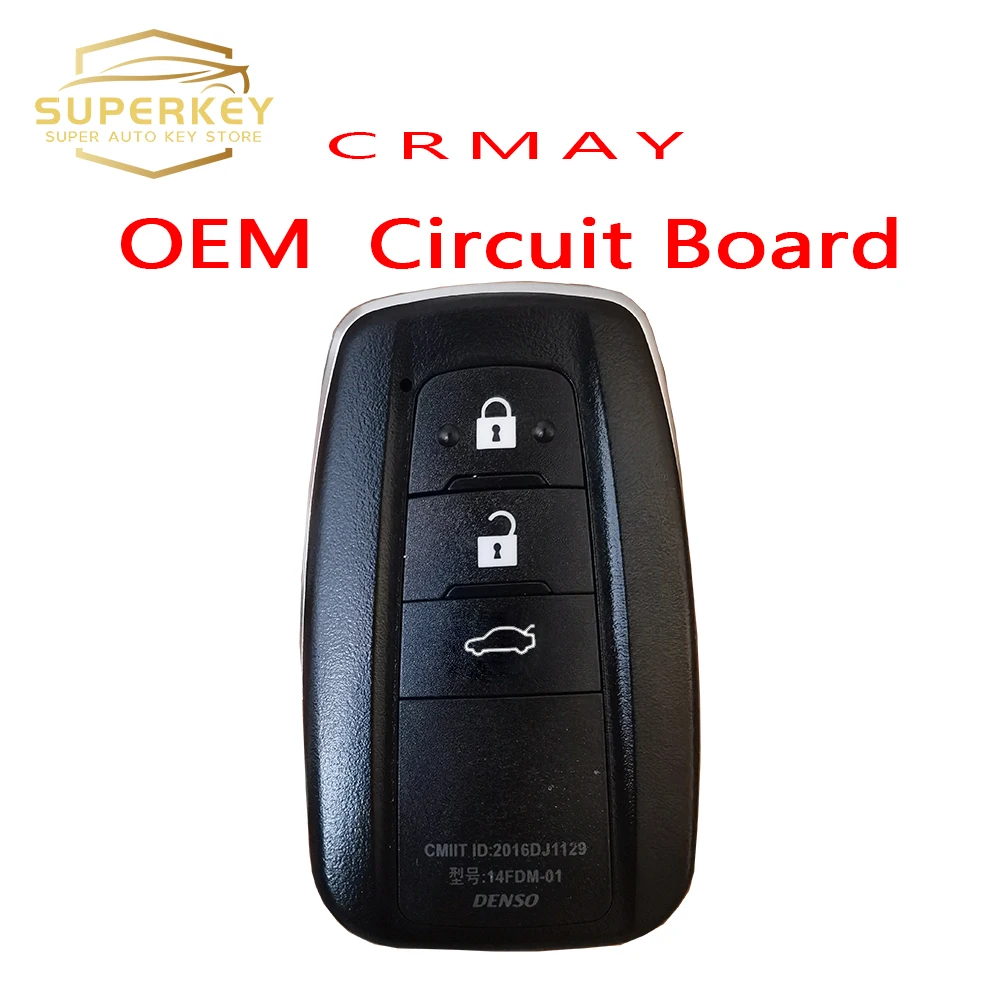 SUPERKEY Smart Car Key For Toyota Camry 2018 433MHZ 14FCC 14FDM-01 89904-33870 For Toyota Camry 2018+ 3 Button keyless start