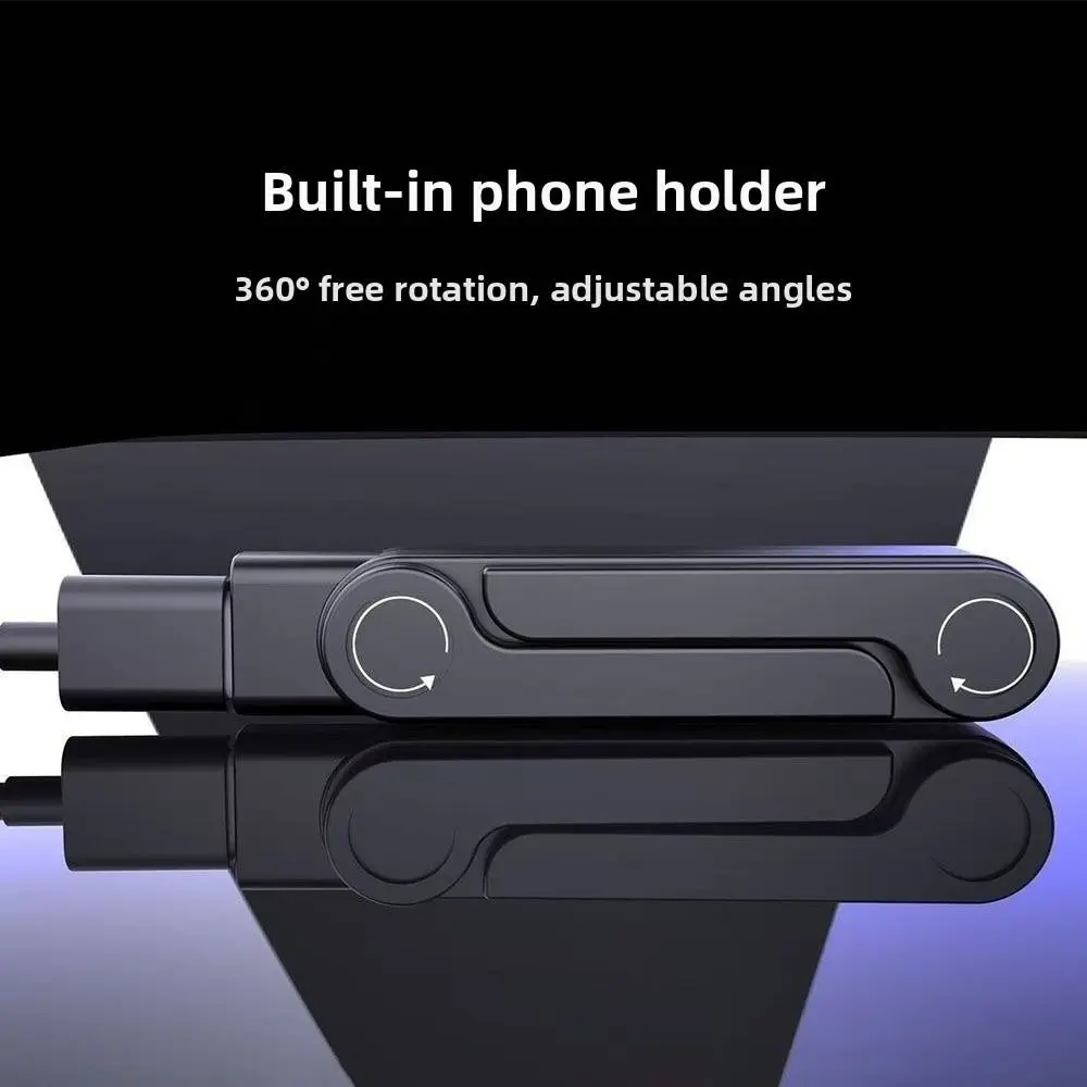 Portable 360° Rotating Super-fast Charging Bracket Detachable Foldable Charging Cable Adapter Data Cable Converter