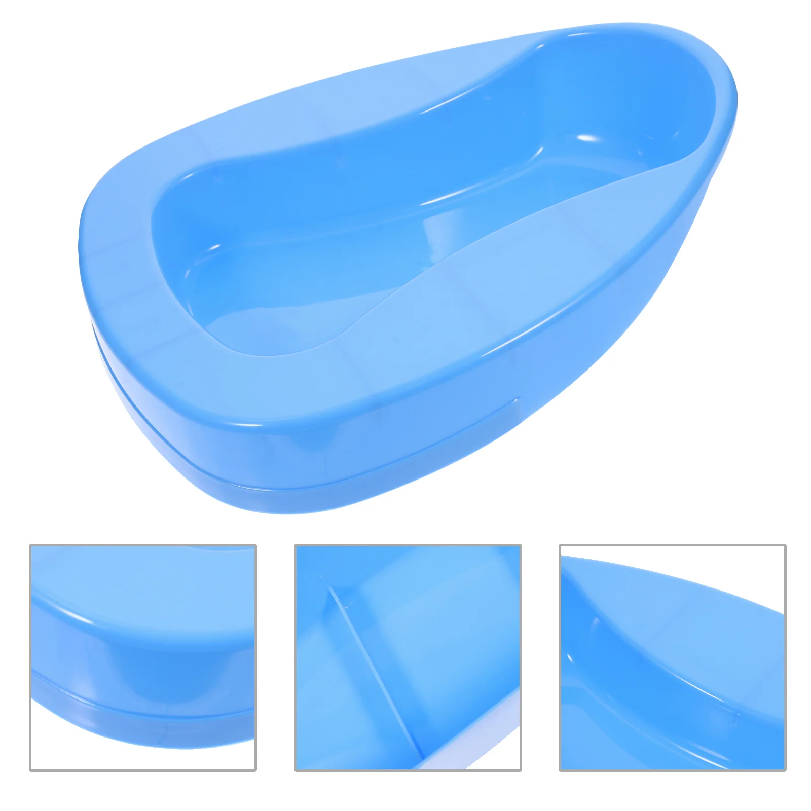 

Thicken Bed Pan for Elderly Care Plastic Toilet Bowl Suitable All Sizes Bedridden Patients Hospital Home Nursing Use Elder