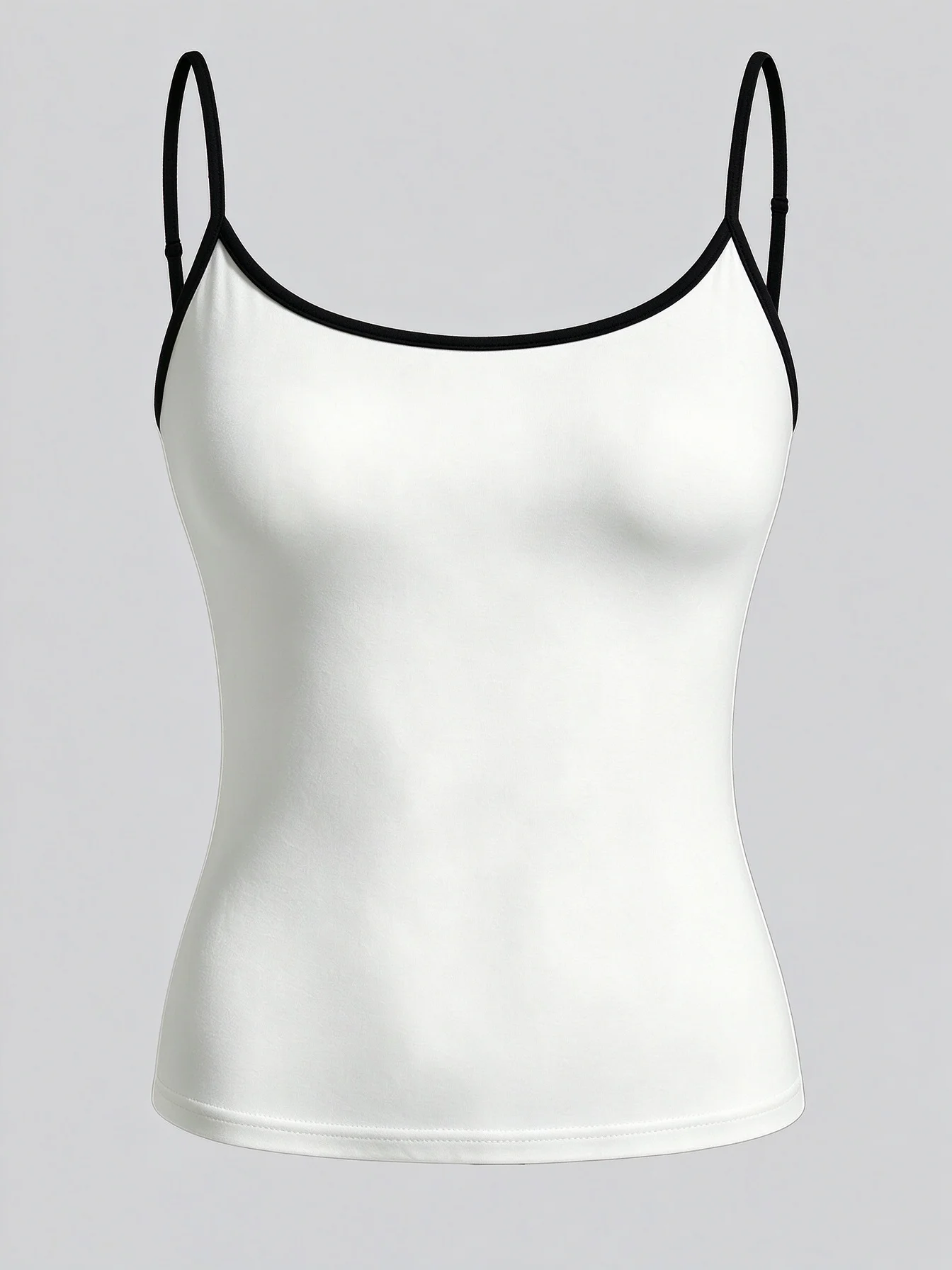 Summer women's simple color-matching basic top, suitable for various outfit, slimming and stylish girl's wear, adjustable straps