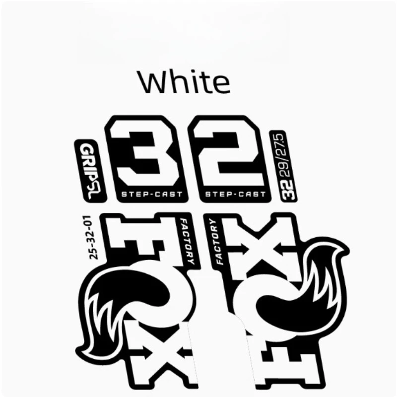 

2025 New FOX 32 Factory Front Fork Decal Mountain Bike Sticker Waterproof Step Cast