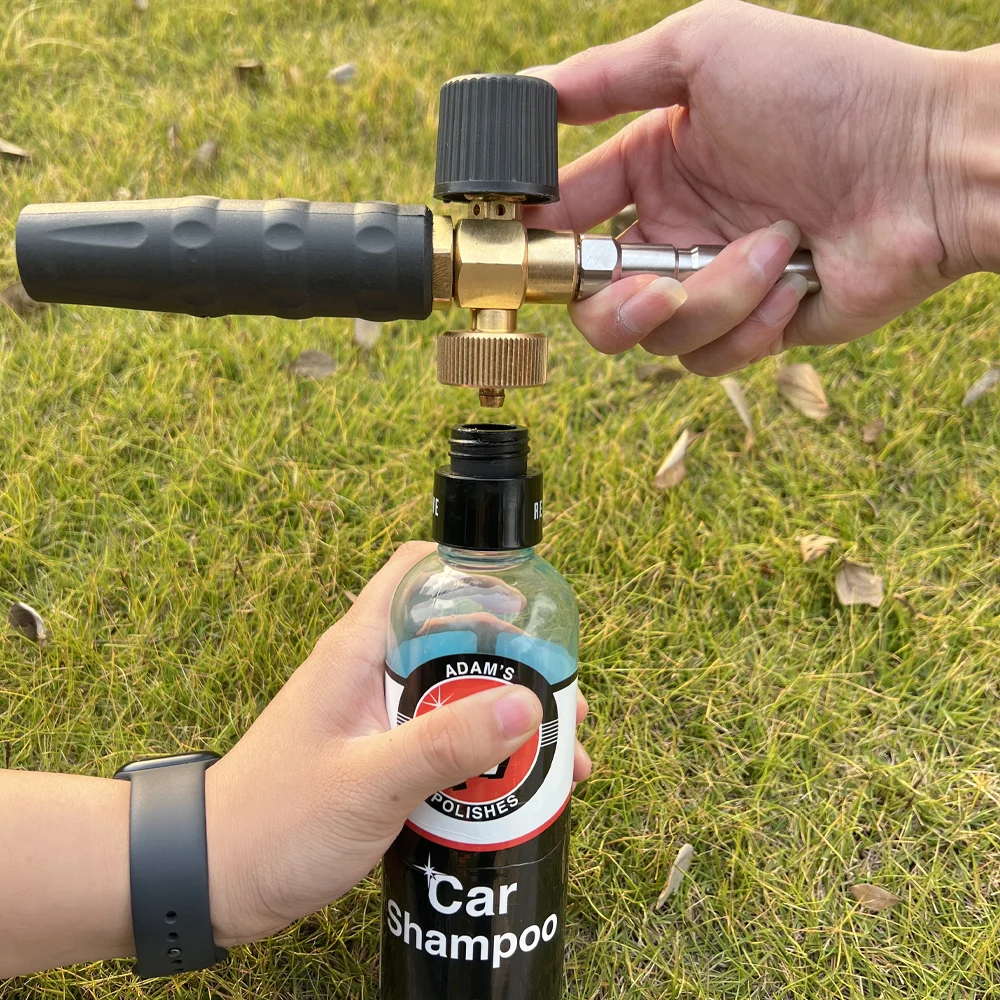 Foam Bottle Connector Car Cleaning Fluid Bottle Adapter High Pressure Foam Spray Gun Outdoor Car Wash Accessories