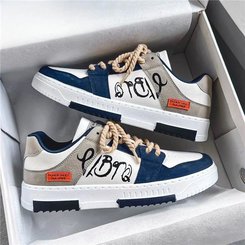 

2025 модельерская мужская обувь, повседневные кроссовки на платформе, кроссовки на шнуровке, студенческие кроссовки, мужская вулканизированная обувь, Zapatillas Hombre