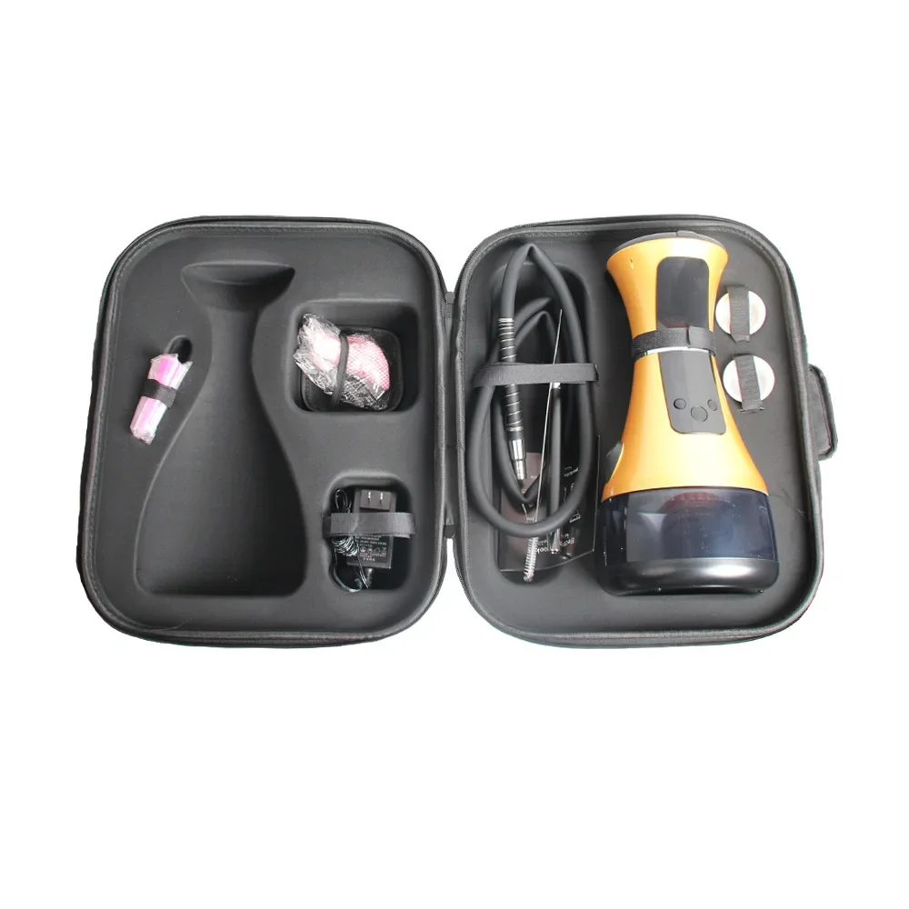 

Portable Acrylic Electric Hookah Shisha Set Battery Ultra Long Endurance LED Display with Storage Bag