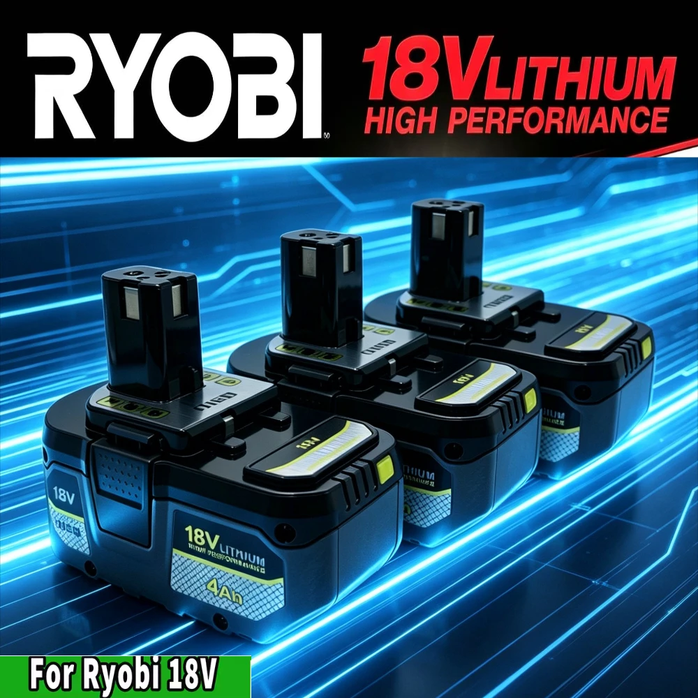 

Оригинальный высокопроизводительный литий-ионный аккумулятор RYOBI 18В, модели P104, P107, P108, RB18L50, RB18L20 для электроинструментов