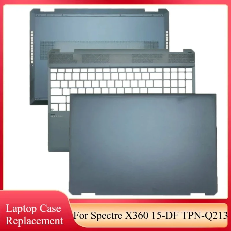 

New For Spectre X360 15-DF 15-DF0011TX 15-DF0033DX TPN-Q213 Laptop LCD Back Cover/Palmrest Top Case/Bottom Case Blue L38097-001