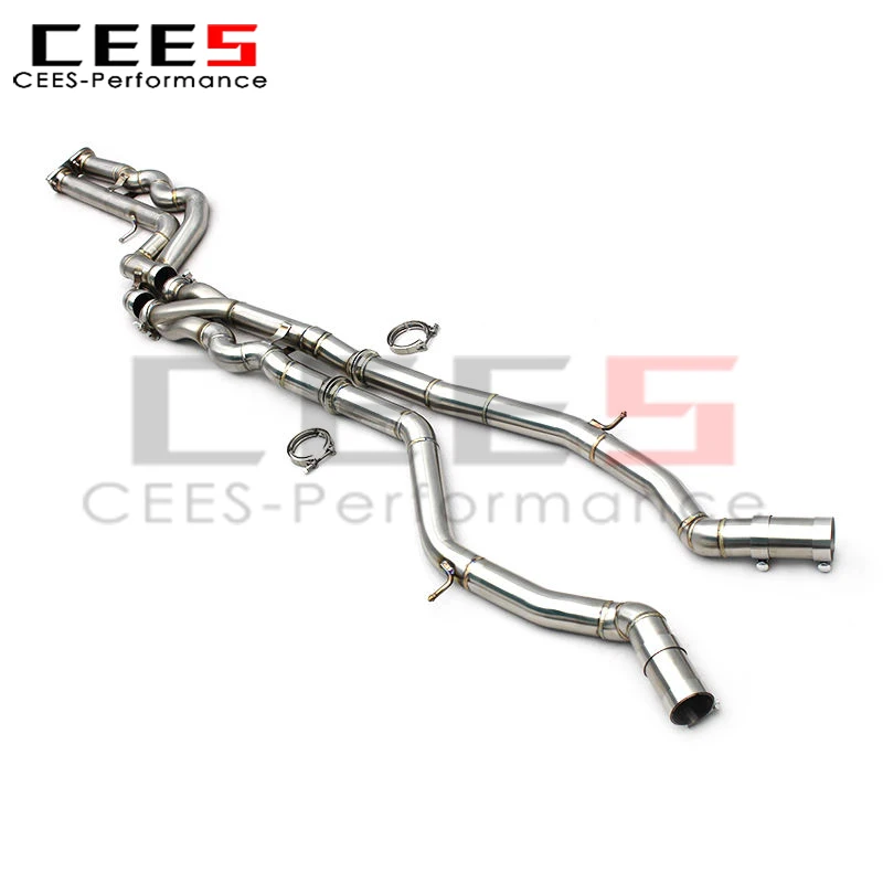 

Новая конструкция CEES: Средняя выхлопная труба Z-образной формы равной длины для BMW M3/M4 F80/F82/F83 3.0T 2015-2017, нержавеющая сталь, 63 мм