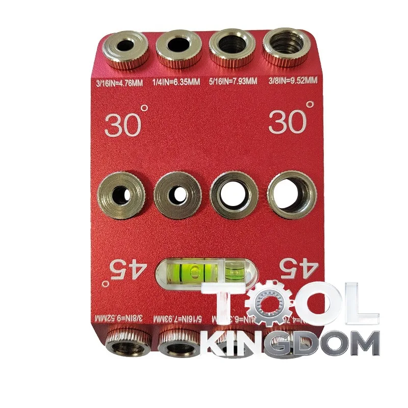 

Оснащен уровнем подготовки 30 ° /45 ° Приспособление для сверления, направляющее приспособление для сверления косых и прямых отверстий в дереве, прочное и долговечное.