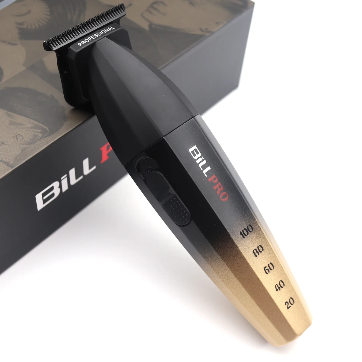 BILL 800 Professional DLC Coated Blade 2 Speeds T-blade 8000RPM High Speed Precision Carving Hair Trimmer Hair Cutting Machine