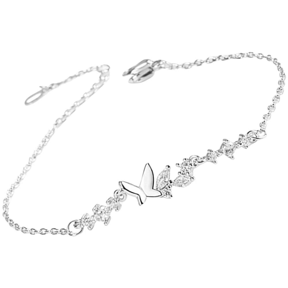 

Butterfly Blossom Bracelet Student Alloy Adjustable Bracelets for Women