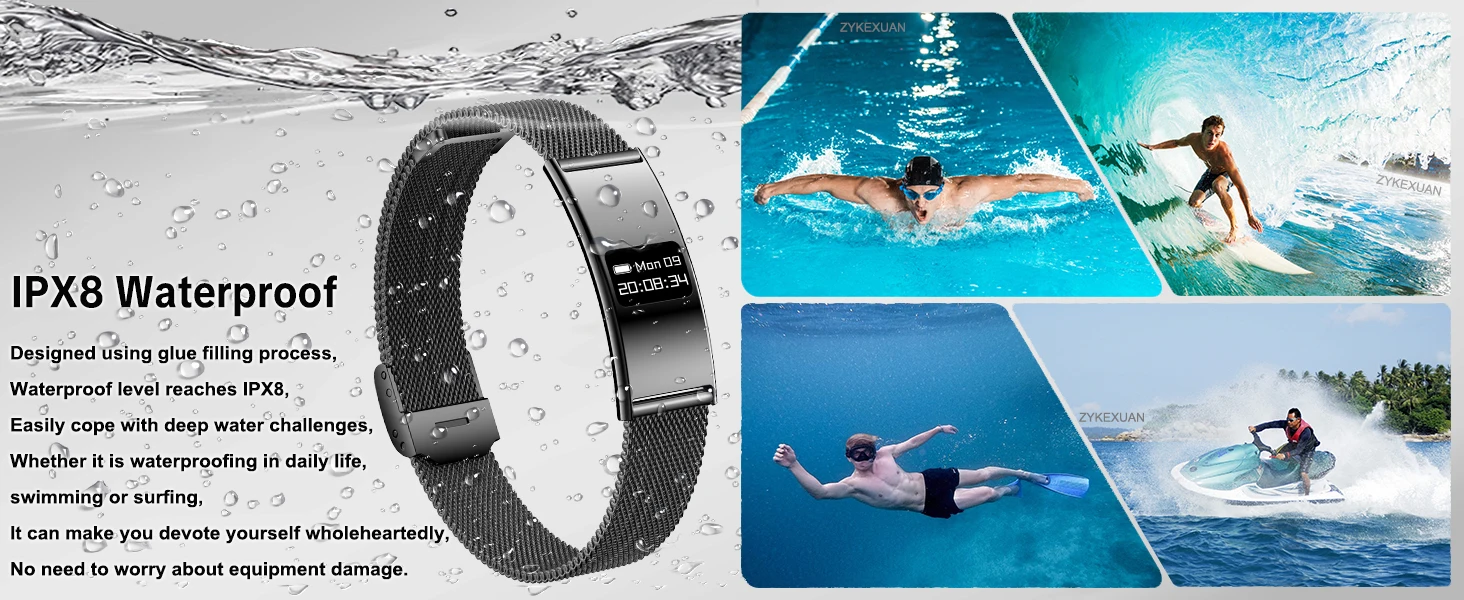 Fitness Tracker Smart Armband Mit Herzfrequenz Und Gps Für Herren_voghion.com