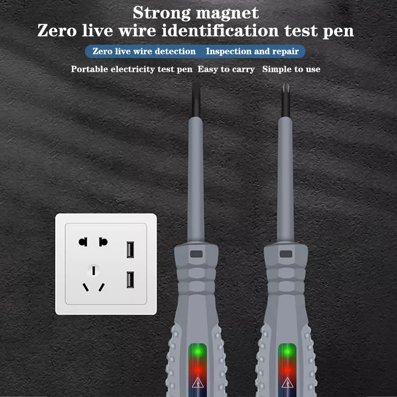 Digital Voltage Tester Pen AC Non-contact Induction Test Pencil Voltmeter Power Detector Electrical Screwdriver Indicator