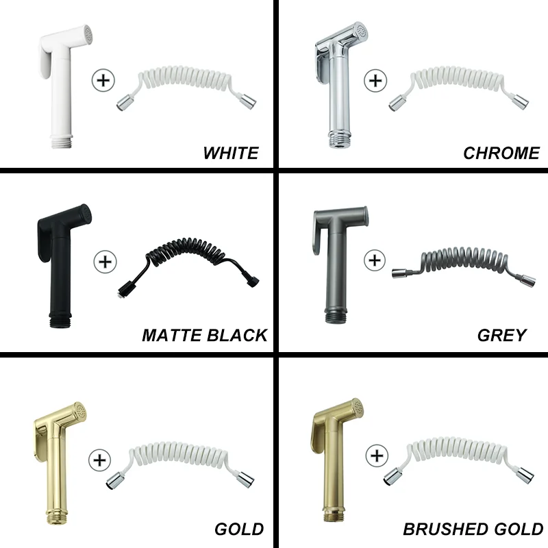 

Toilet Bidet Sprayer Golden Bidet Nozzle Bathroom Balcony Mop Pool Booster Sprayer Household Bathroom Toilet Cleaning Flusher