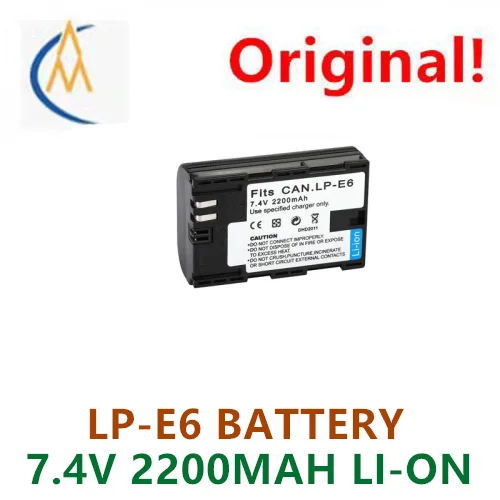 

buy more will cheap LP-E6 Battery SLR Camera 7D6D60D70D80D7D2 E6 Camera Battery 7.4V 2200MAH lithium battery
