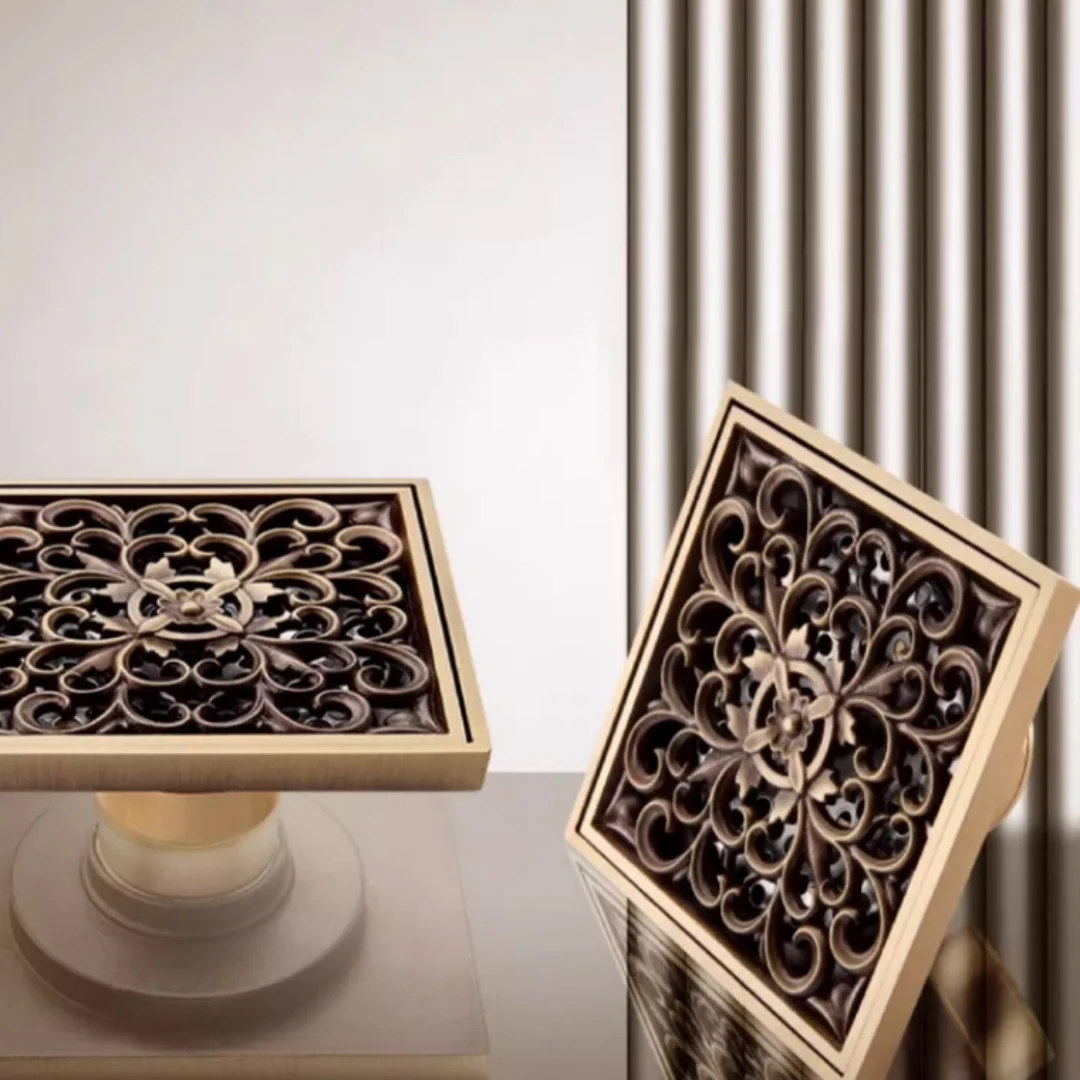 Antique Square Carv… - image