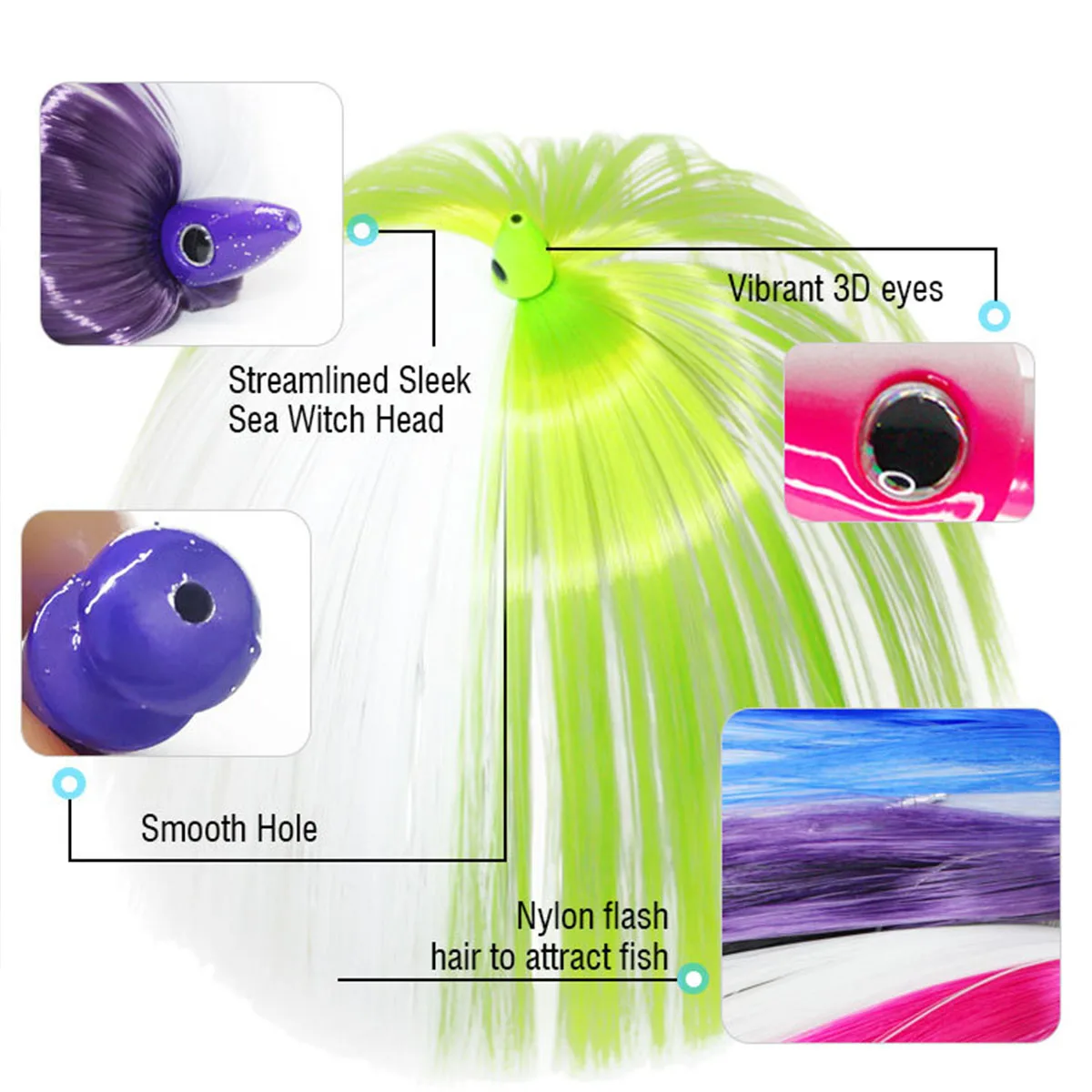 7g14g21g28g Meer Angeln Big Iland Köder Jig Kopf Salzwasser Angeln Köder Big Game Trolling Köder Rock Mahi Thunfisch angelgerät 1pc – Detail 4