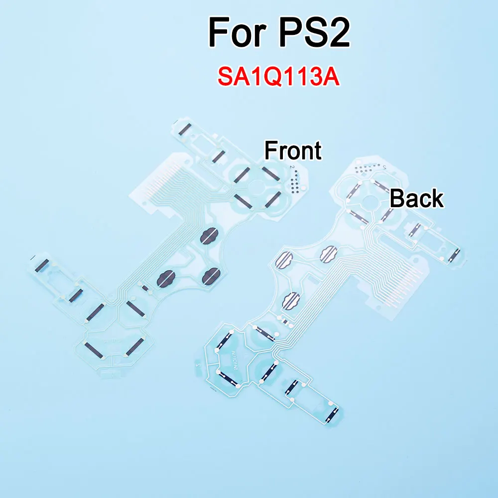 1/2 Stück Leitfolie für PS2-Controller-Tasten, Anschlussbuchse, 18-Pin-19-Pin-Steckplatz für PS2-Gamecontroller-Reparaturteile – Detail 5