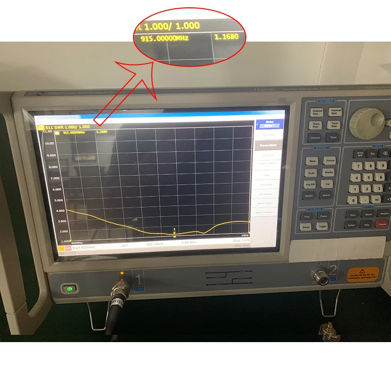868MHz 915MHz LoRa-Antenne, Omni-RFID-Lesegerät-Antenne 863-870MHz 902-928MHz NB-IoT-System-Flachantenne + 10cm Verlängerungskabel – Detail 4