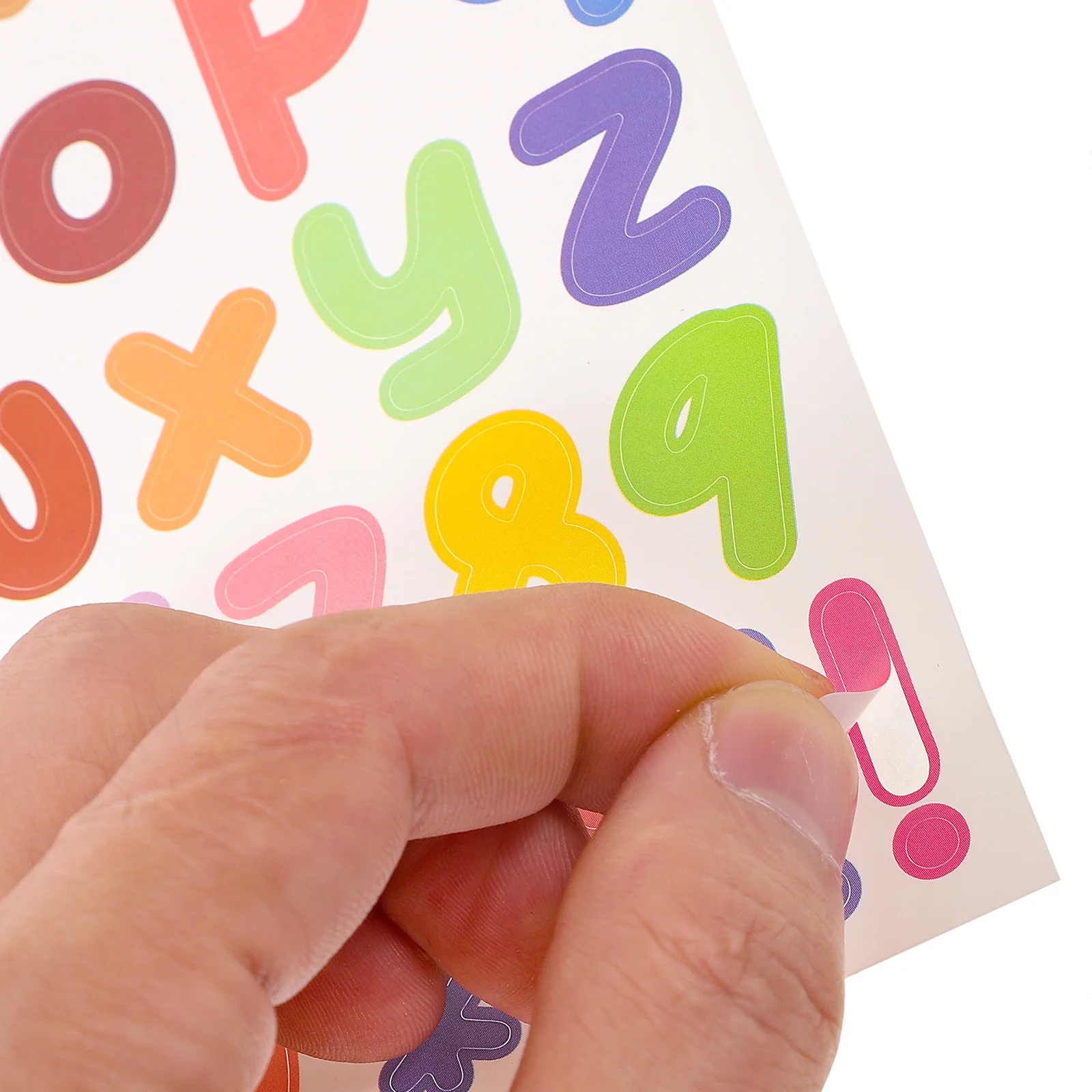 

5pcs Alphabet Letter Stickers Number Letters For Crafts Scrapbooking Diy Self-Adhesive Sticker Set Decorative Journal Supplies