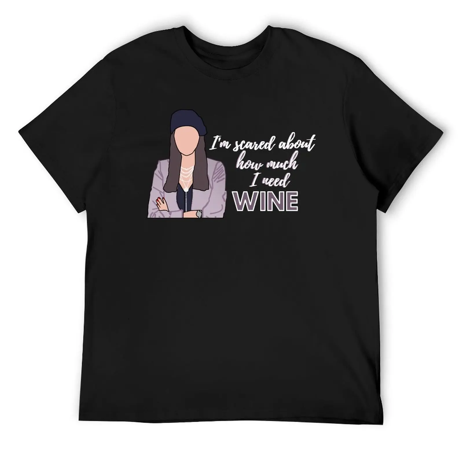 

I'm scared about how much I need wine! ITYSL fan art T-Shirt graphics blue lock mens t shirts