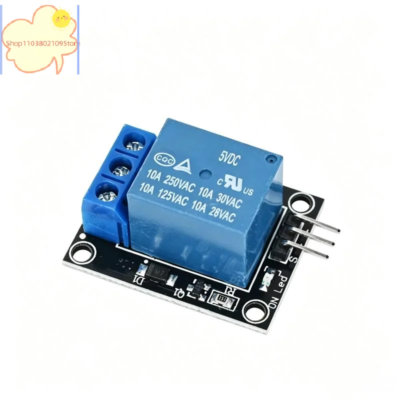 【HT】Single Channel 5V KY-019 Relay Module High Level Trigger Lightweight Relay Board for PIC AVR Wearable Device Testing