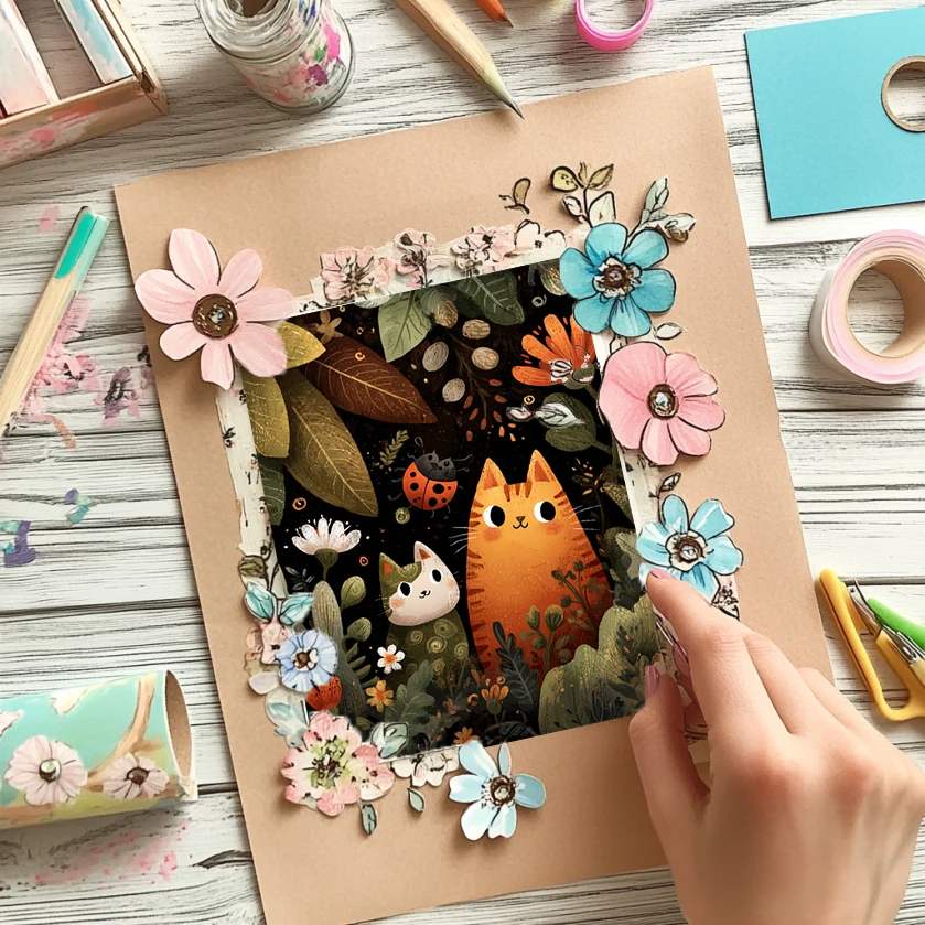 15,2 x 15,2 cm großes Scrapbook-Papier-Set (36 Blatt): Vintage-Basteldesigns, dekorativer Hintergrund für Junk-Journal, Planer, Karten.