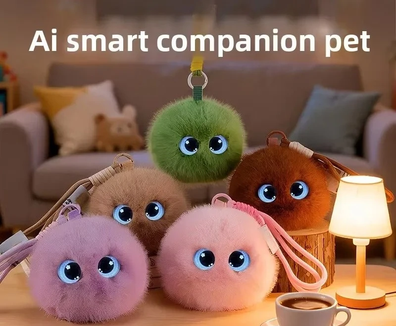 Smart AI Talking Pendant Doll USB Type-C Charging Interactive Companion Toy Polyester Fiber Desktop Device for Kids Gift