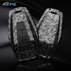 ABS Carbon Fiber Car Key Case Cover For Geely Emgrand X7 EX7 Coolray 2019 2020 Atlas Boyue NL3 GT GC9 Borui