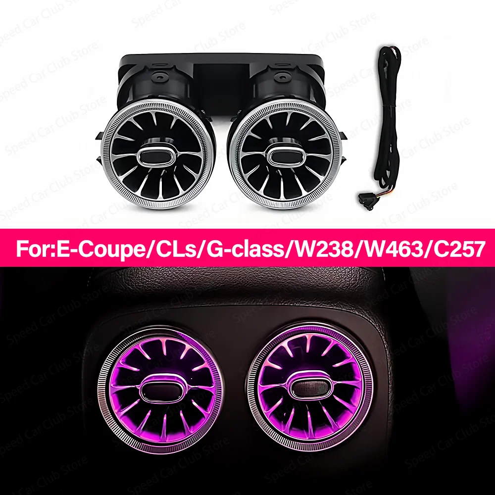 

64-Color Rear LED Air Vent for Mercedes-Benz E-Coupe CLS G-Class W238 W463 C257 Car Interior Decoration Accessories