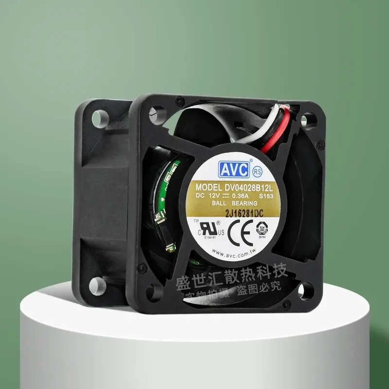 For AVC DV04028B12L 4028 Silent 12V 0.36A Chassis Server Cooling Fan 4CM Temperature Control Fan