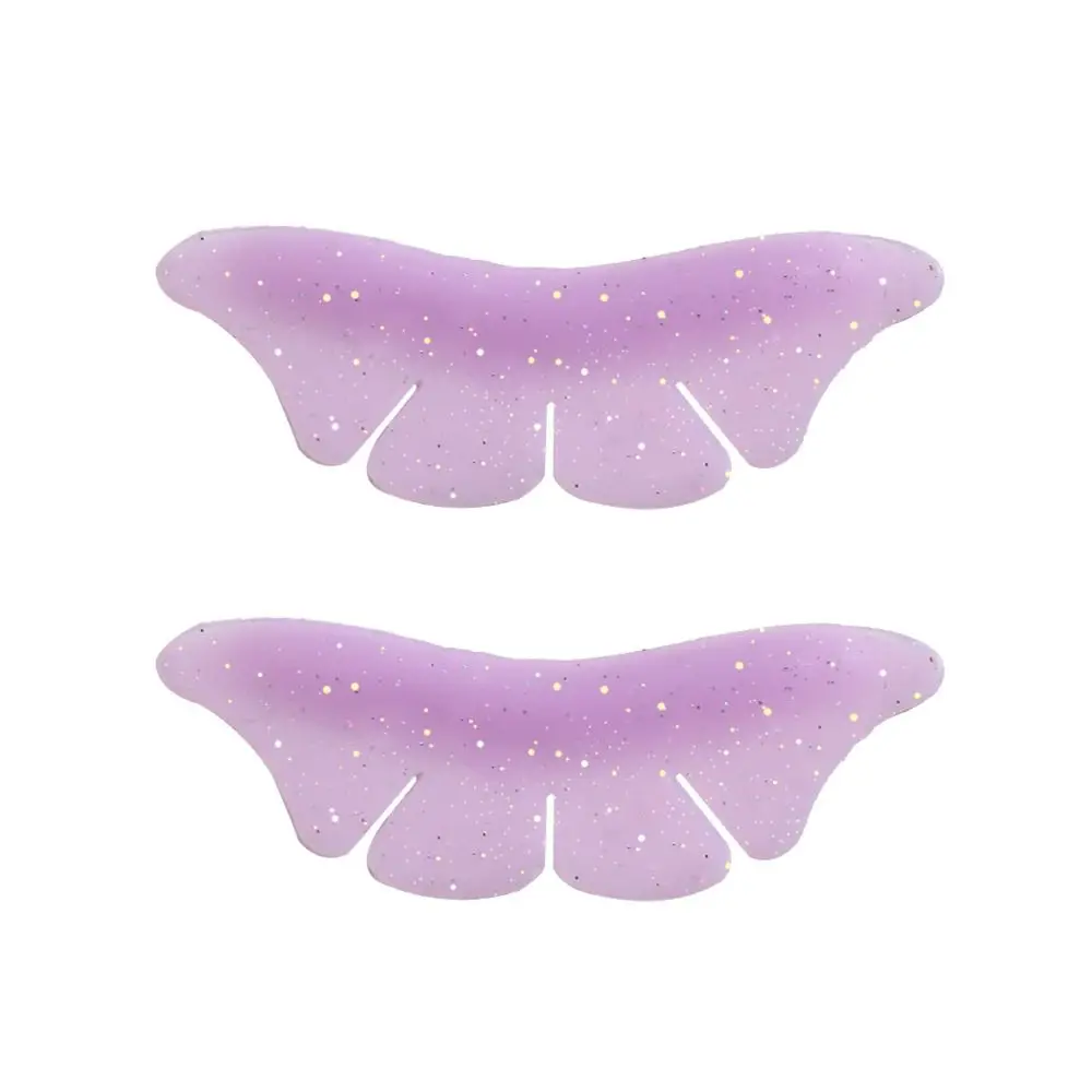 Almofadas permanentes de cílios de silicone em forma de glitter almofadas de levantamento de cílios reutilizáveis extensão de cílios perming hastes modeladoras
