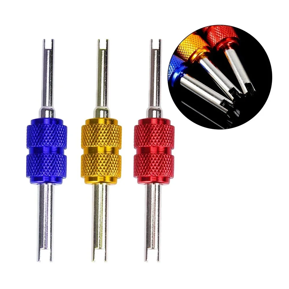 Universal Tire Valve Core Stems Remover Screwdriver Auto Truck Bicycle Double Head Wheel Repair Tool Dual Use Car Accessories