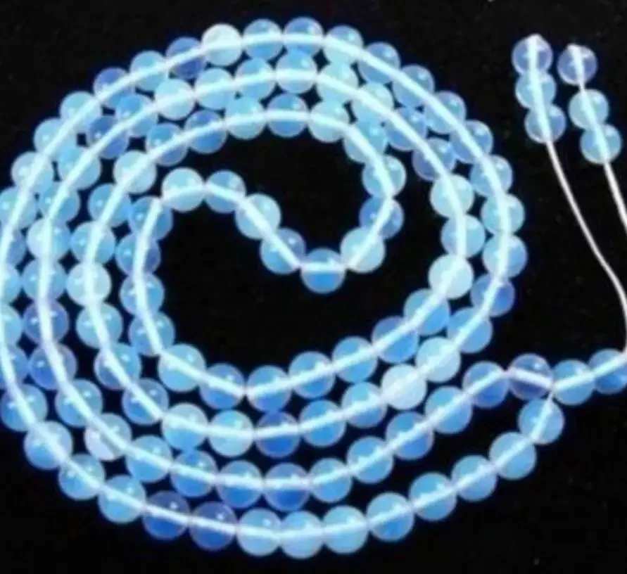 

Очаровательное 108 тибетских буддийских четковых бусин из лунного камня, 6 мм, ожерелье AAA