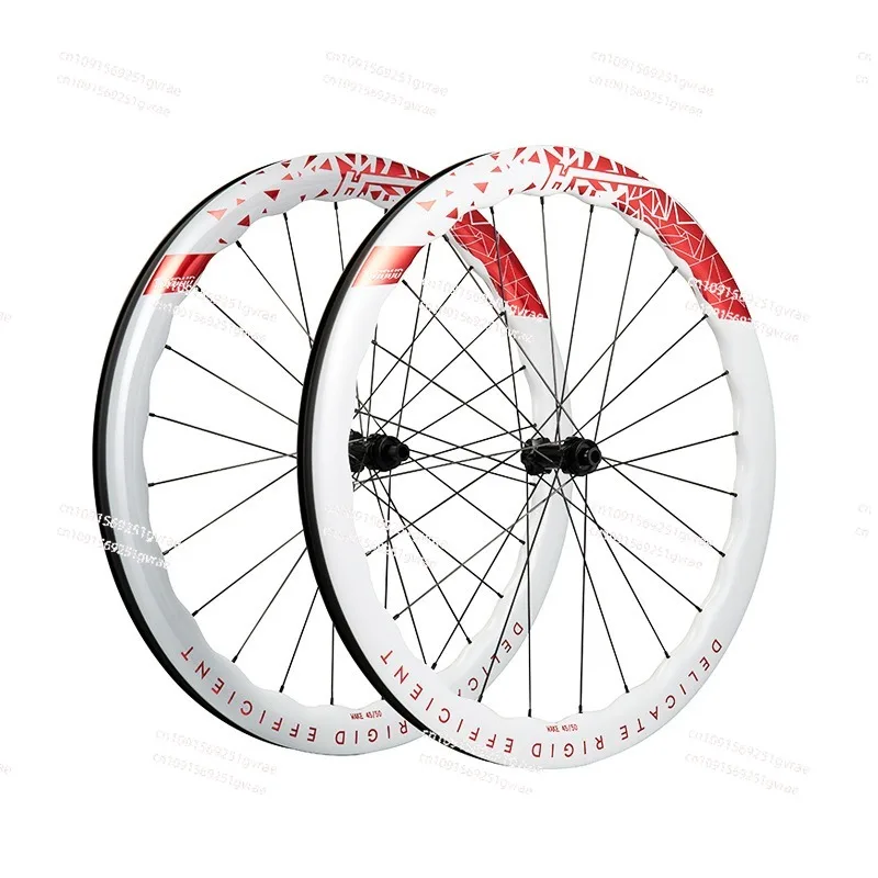 

Road Car Carbon Fiber Wheel Set 700c Road Car Disc Brake Ring Brake Wheel Hub, Disc Brake 36T Lightweight Wind Breaking Ratchet