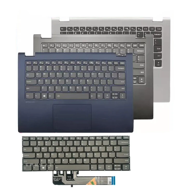 S  Palmrest w/Keyboard Backlit for Lenovo Ideapad FLEX-14 C340-14 14IWL 14IML 14API