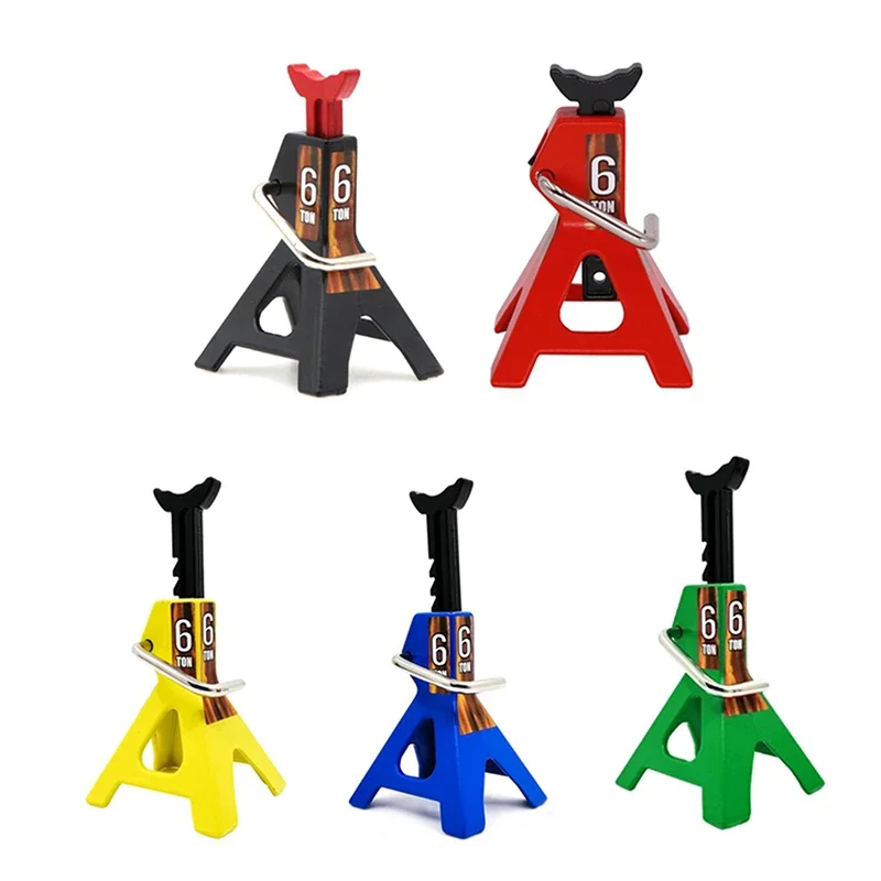 6 Ton Simulated Jack Metal Mini Jack Stands Decoration Repairing Tool for 1/10 RC Crawler Car TRX4 Axial SCX10 CC01 D90 D110