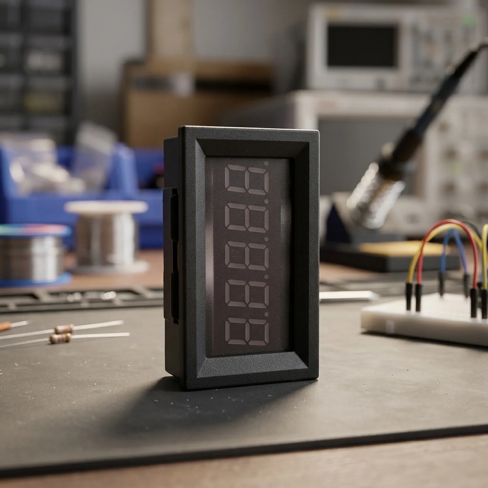 

5 Digit LED Digital Voltmeter Panel Meter 0 33V DC with Three Wire Configuration for Reliable Voltage Readings