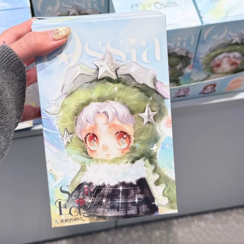 

New Instock Ossia Soft Edges Series Plush Blind Box Kawaii Fluffy Doll Bag Charm Home Ornament Trendy Collection Birthday Gift