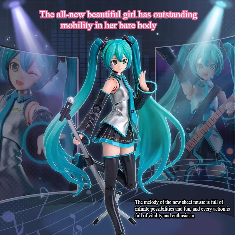 BLOKEES Future Miracle Hatsune Miku Figura Building Block fai da te Decorazione desktop Modello di assemblaggio puzzle per regalo giocattolo di compleanno