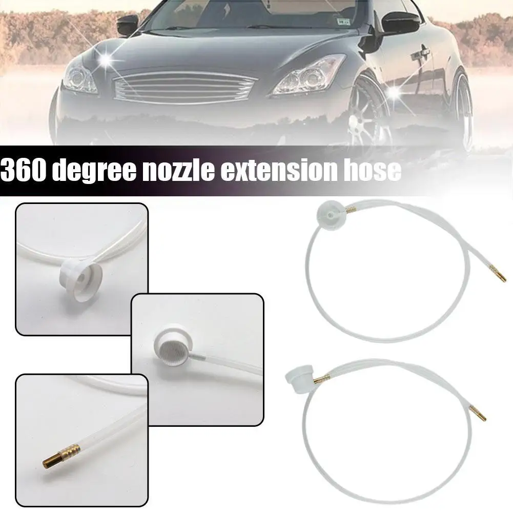 2 Pieces 4.5mm Car 360 Degree Nozzle Extension Hose Fit For Aerosol Cans Spray