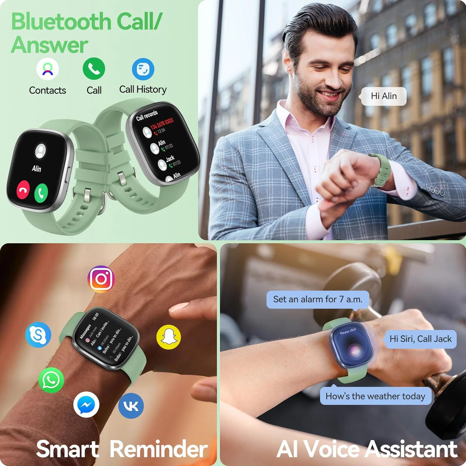 Smart Watch(Answer/Make Call), 1.83