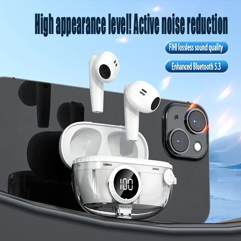 New M25 Trend Cool Play TWS in-ear Bluetooth Headset Electric Display Bluetooth Ear Noise Reduction China